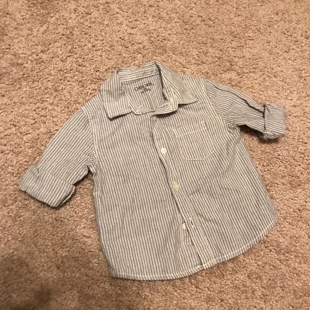 Infant boys button down shirt
